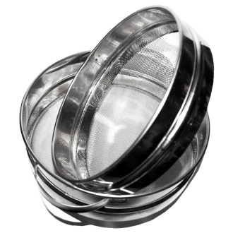 Convex - double stainless steel honey filter ⌀23 cm